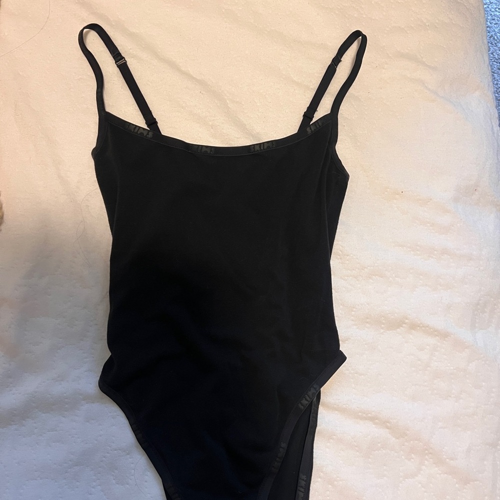 Skims cotton logo body suit